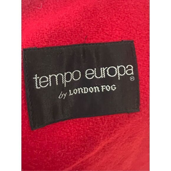 Vintage Tempo Europo by London Fog Tan with Red Lining Trench Rain Coat Size 8 - Picture 7 of 9